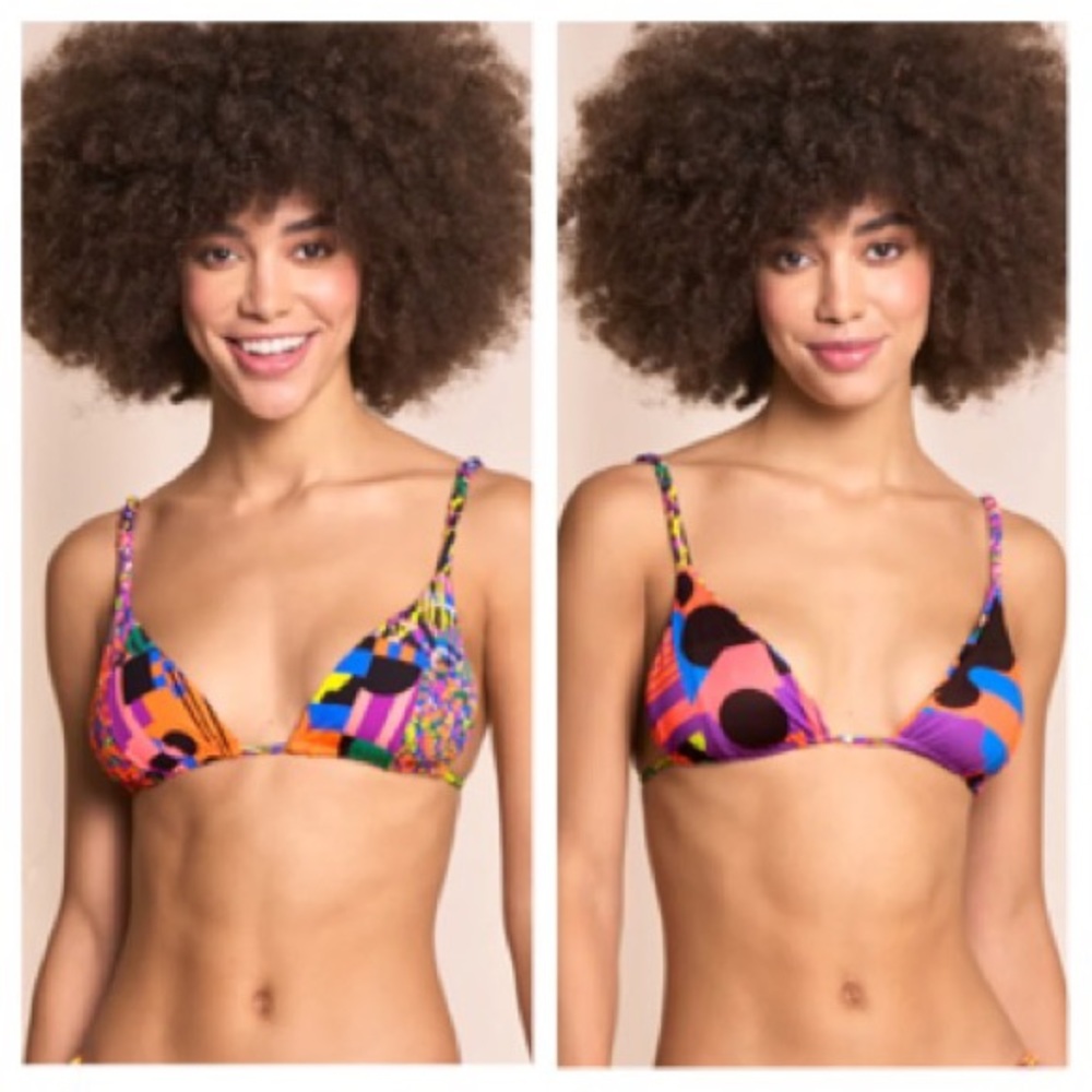 Maaji Rhapsody Crispy Sliding Triangle Bikini Top NWT S